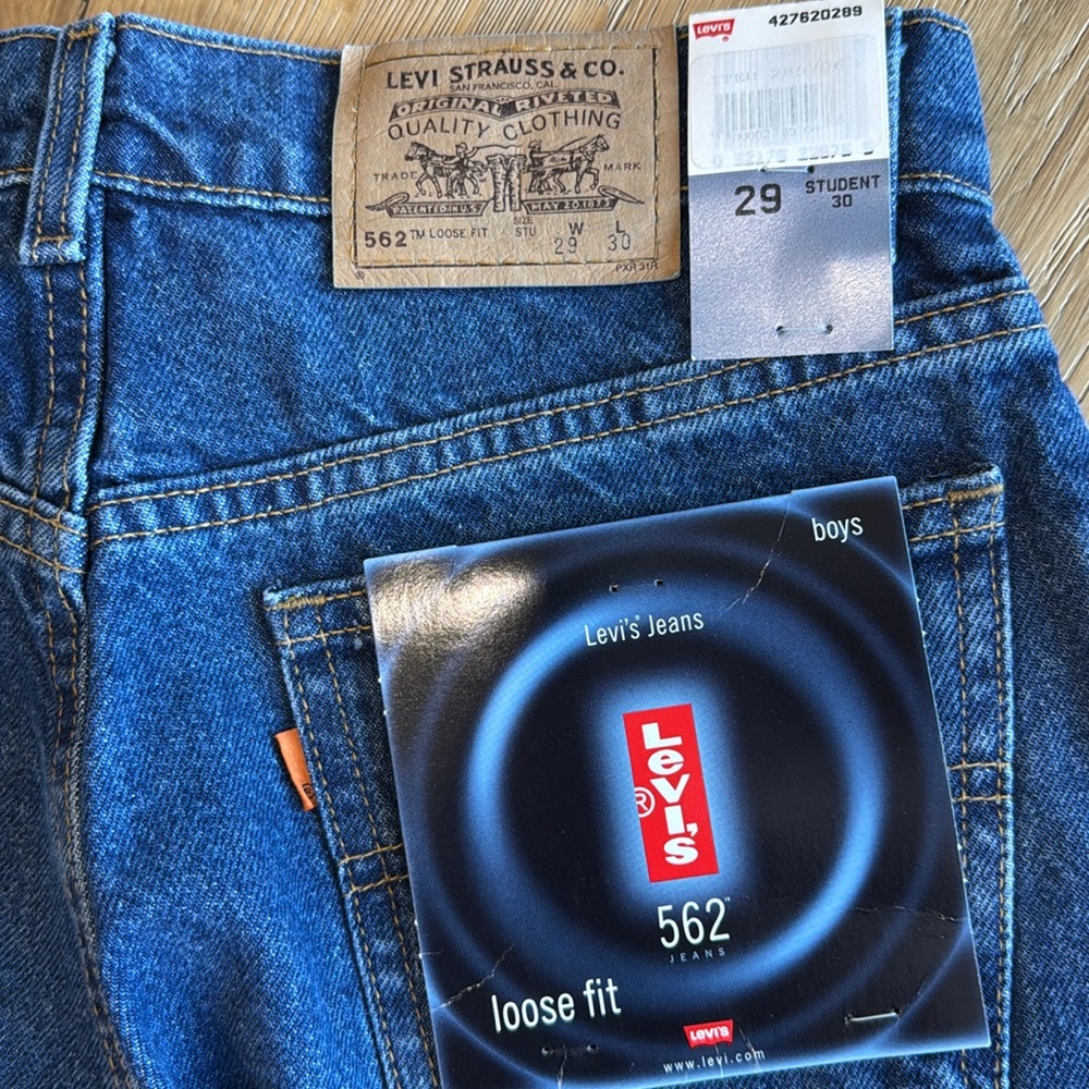 Vintage Orange Tab Loose Fit Levi’s 562 29x30